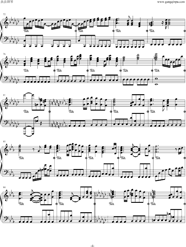 高达-遗迹钢琴曲谱（图4）