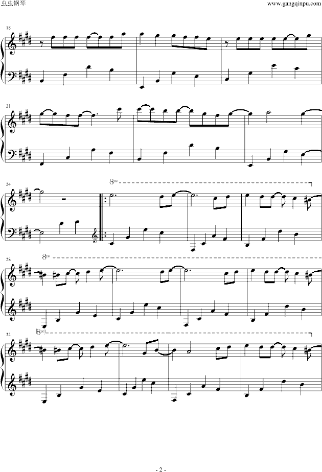 Melody钢琴曲谱（图2）