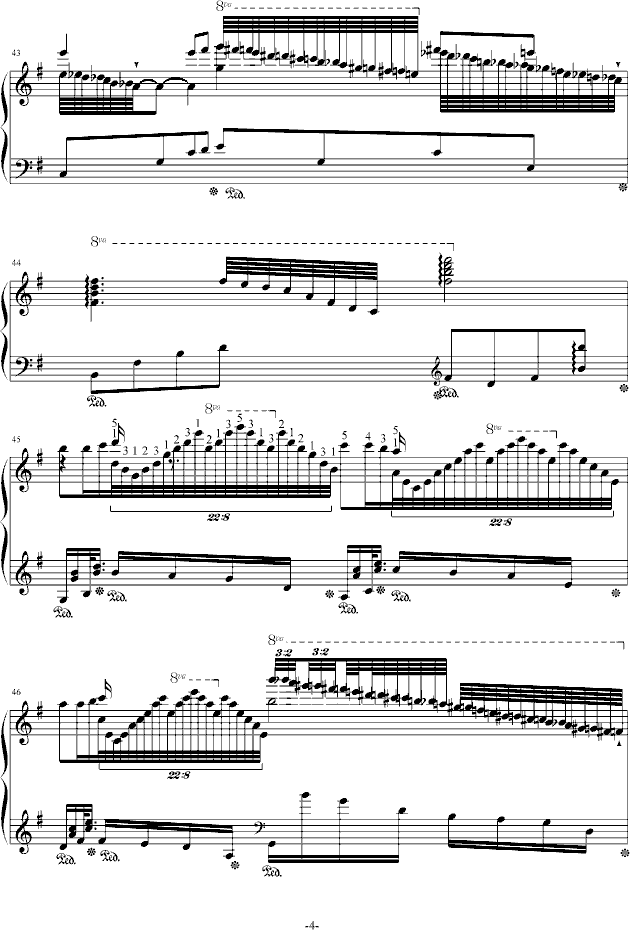 流星小幻想曲钢琴曲谱（图4）
