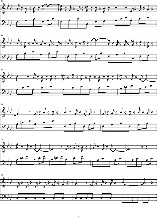 绿色兵团第2关钢琴曲谱（图3）