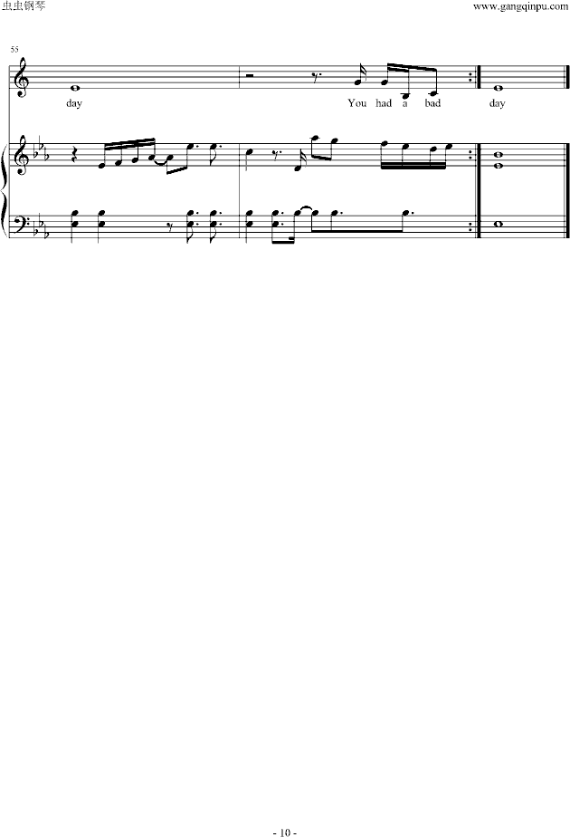 Bad Day钢琴曲谱（图10）