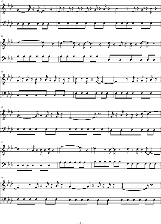 绿色兵团第2关钢琴曲谱（图4）