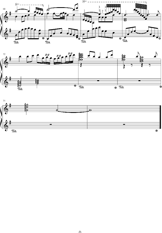 流星小幻想曲钢琴曲谱（图8）