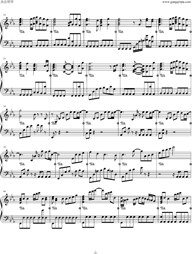 高达-遗迹钢琴曲谱（图2）