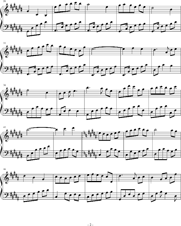 江南归怨钢琴曲谱（图2）