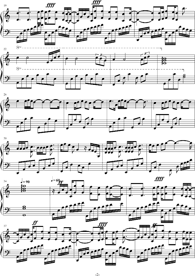 JUMP钢琴版钢琴曲谱（图2）