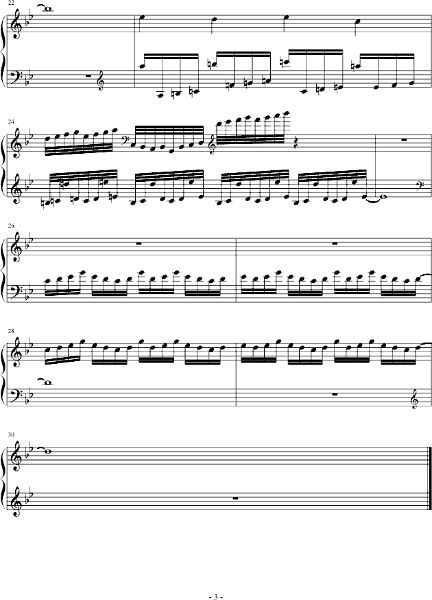 玫瑰战争钢琴曲谱（图3）
