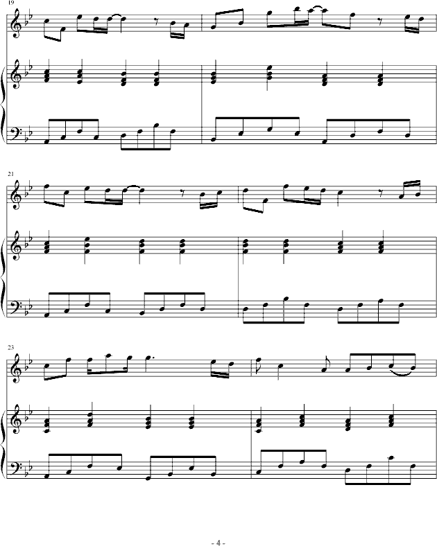 无名小曲钢琴曲谱（图4）