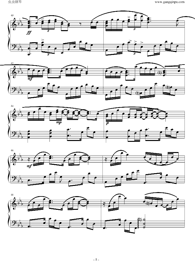 漩涡钢琴曲谱（图5）