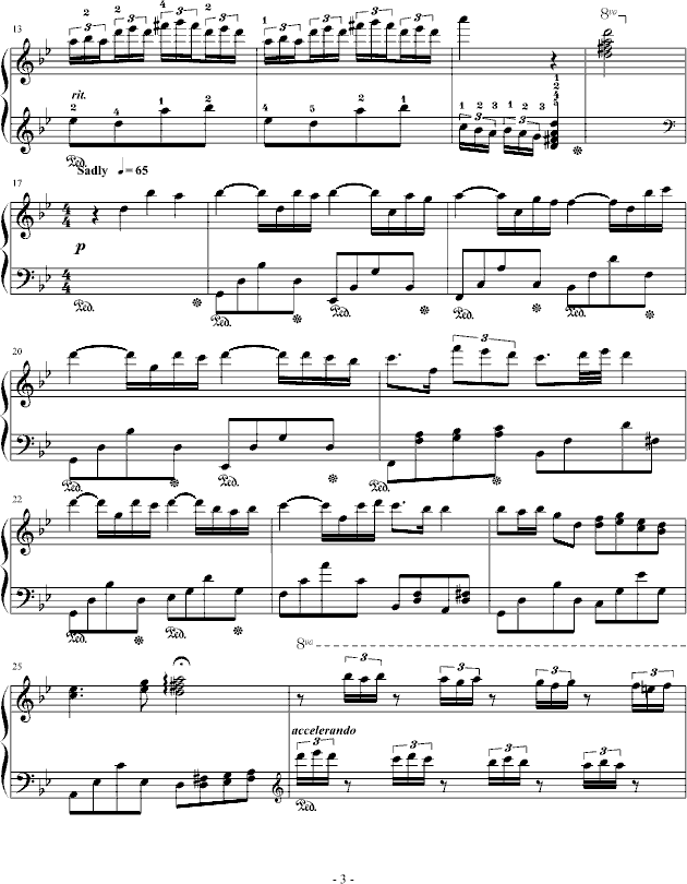 梦之祭钢琴曲谱（图3）