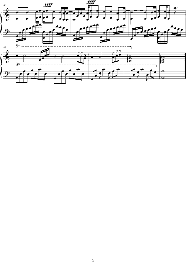 JUMP钢琴版钢琴曲谱（图3）