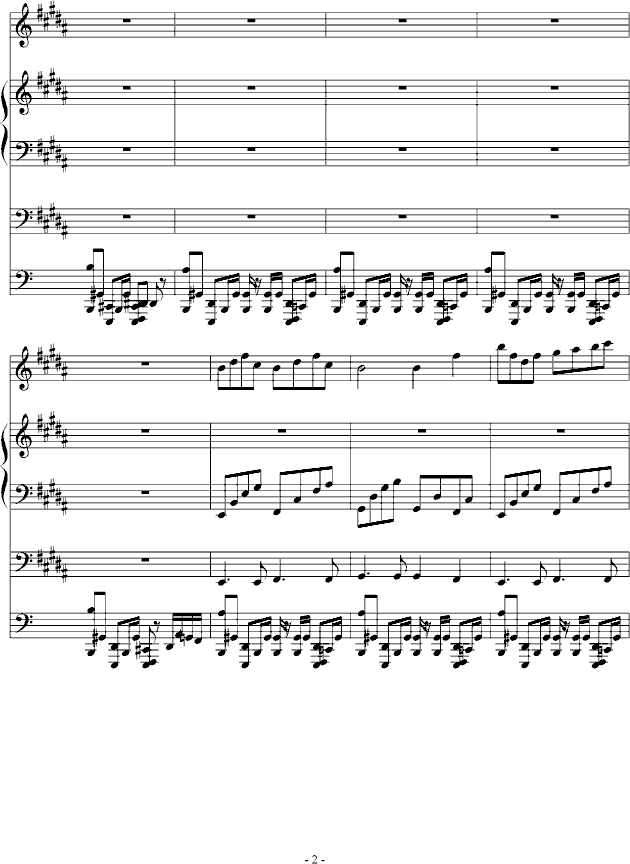 拾起碎片钢琴曲谱（图2）