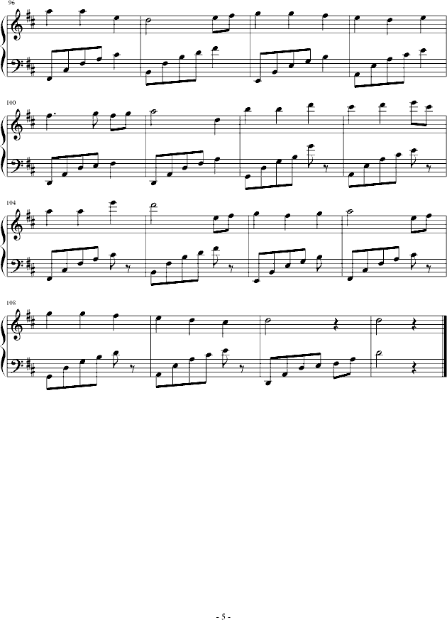 Thoughts钢琴曲谱（图5）