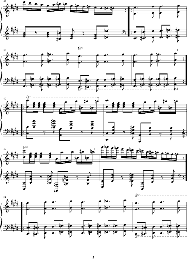 燃烧的琴弦钢琴曲谱（图5）