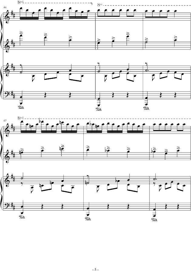 小舞会钢琴曲谱（图5）
