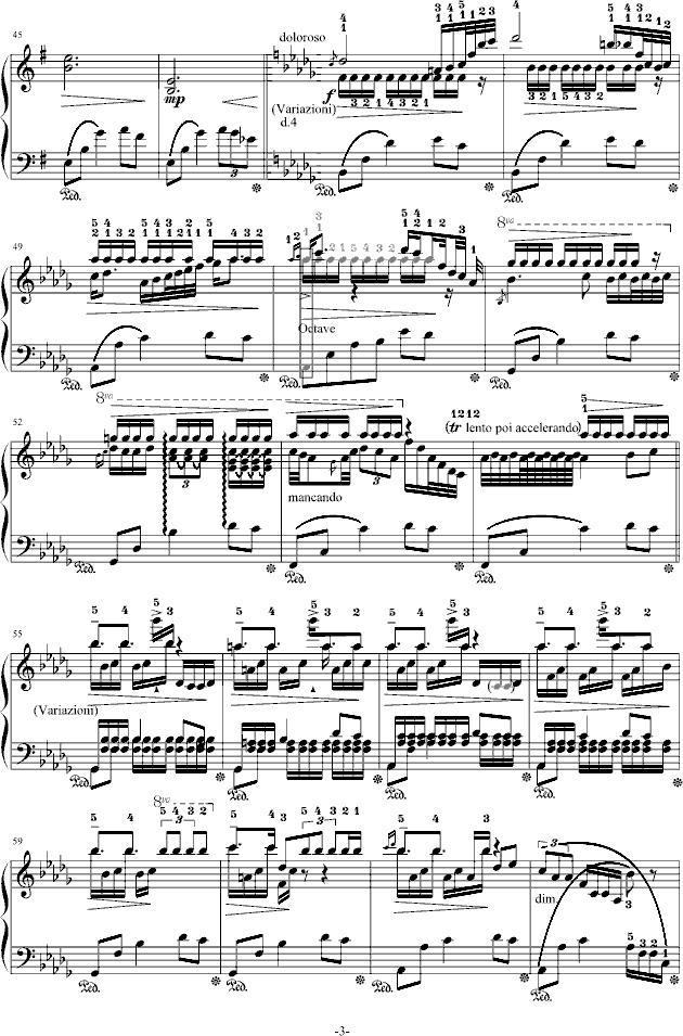 梦中月钢琴曲谱（图3）