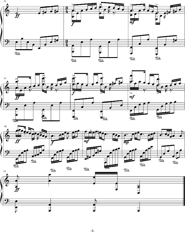 剑舞枫林钢琴曲谱（图4）
