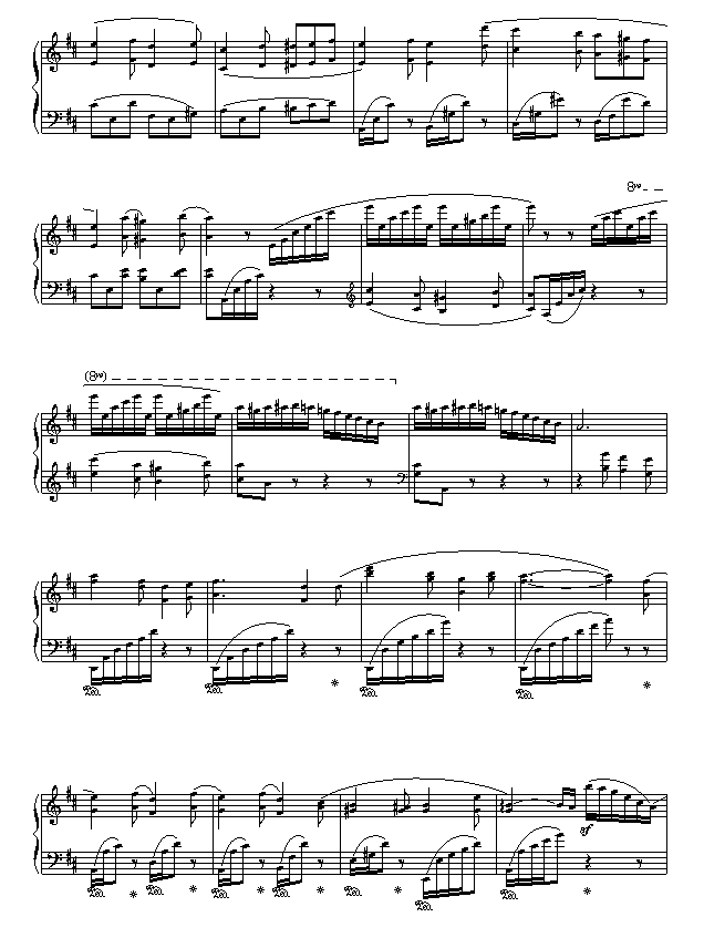 蝴蝶钢琴曲谱（图2）