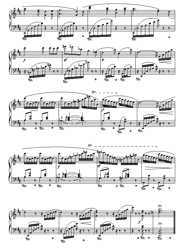 蝴蝶钢琴曲谱（图3）