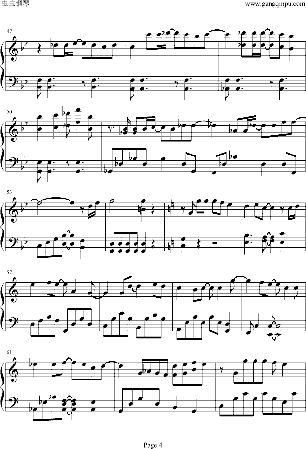 一眼瞬间钢琴曲谱（图4）