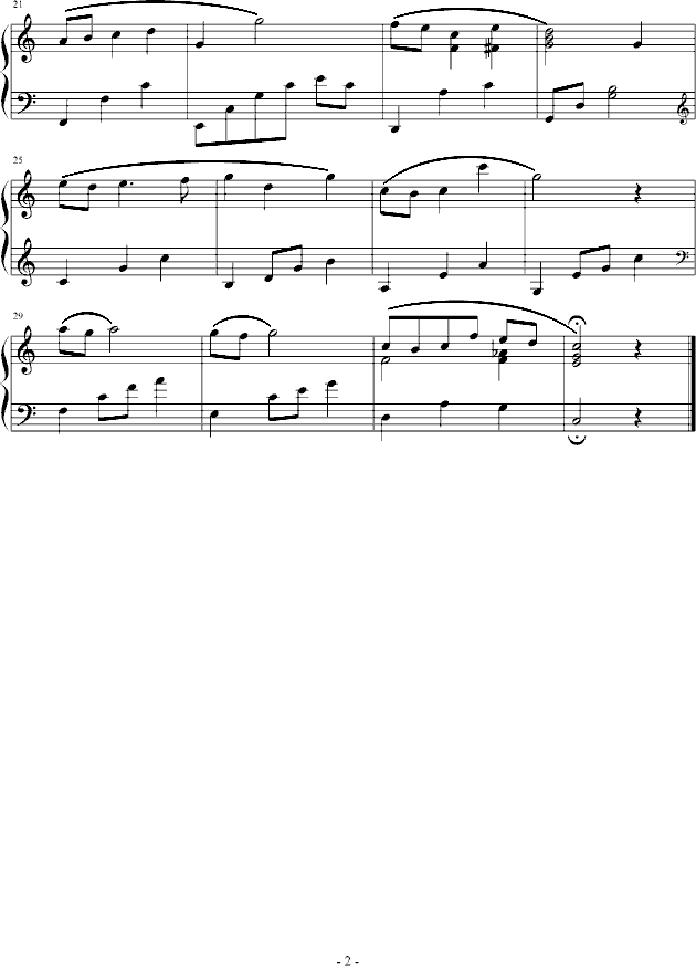 Memory of the past钢琴曲谱（图2）