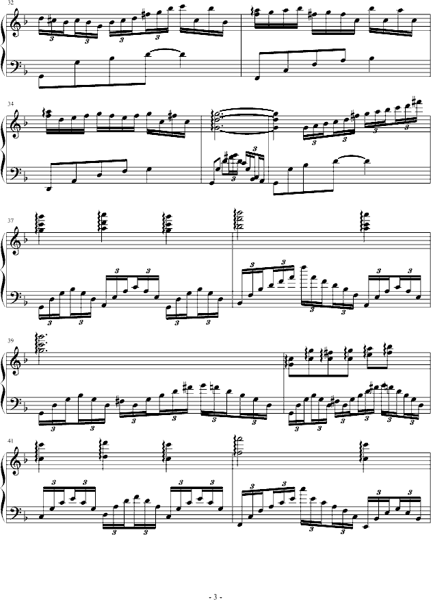泪水的舞步钢琴曲谱（图3）