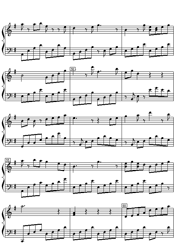 梁祝钢琴曲谱（图3）