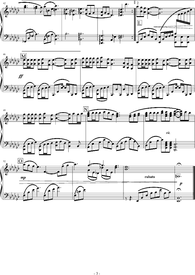 久远之河钢琴曲谱（图3）