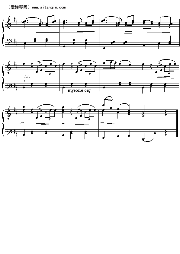 圆舞曲15号钢琴曲谱（图2）
