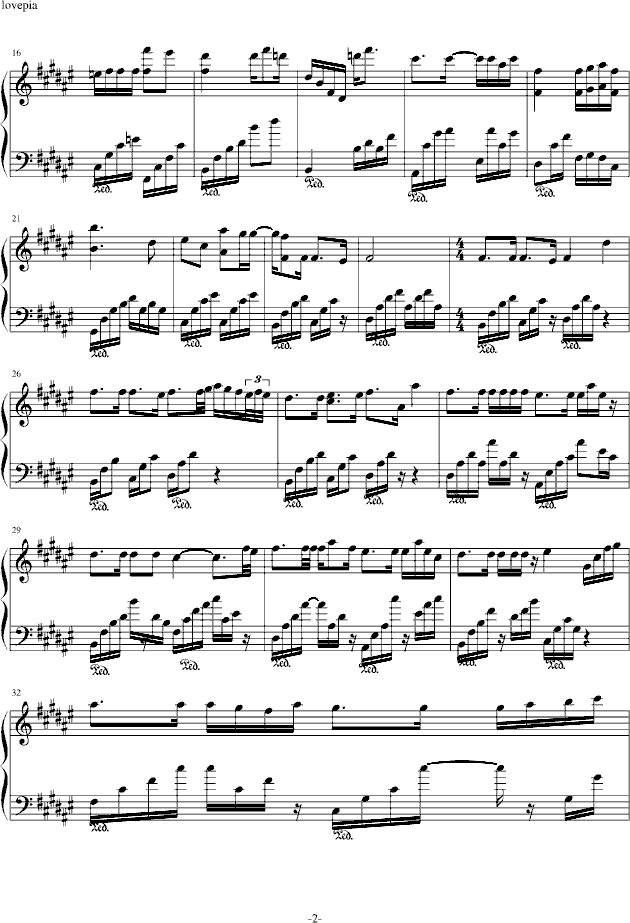 请不要爱我钢琴曲谱（图2）