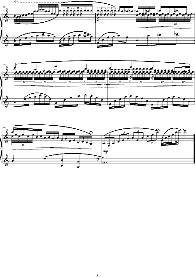 流逝天堂钢琴曲谱（图8）