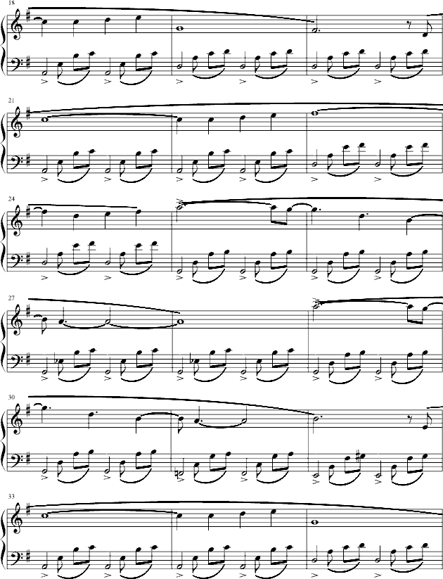 奈何桥上钢琴曲谱（图2）