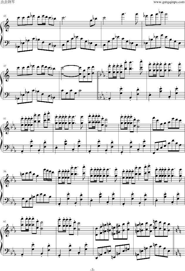 欢沁钢琴曲谱（图3）