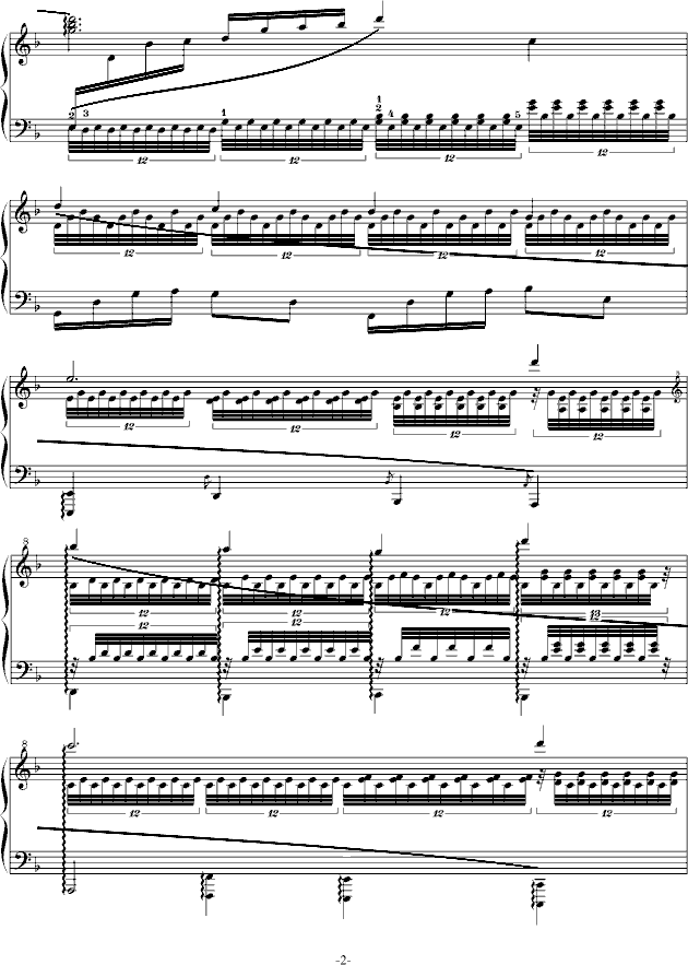 流逝天堂钢琴曲谱（图2）