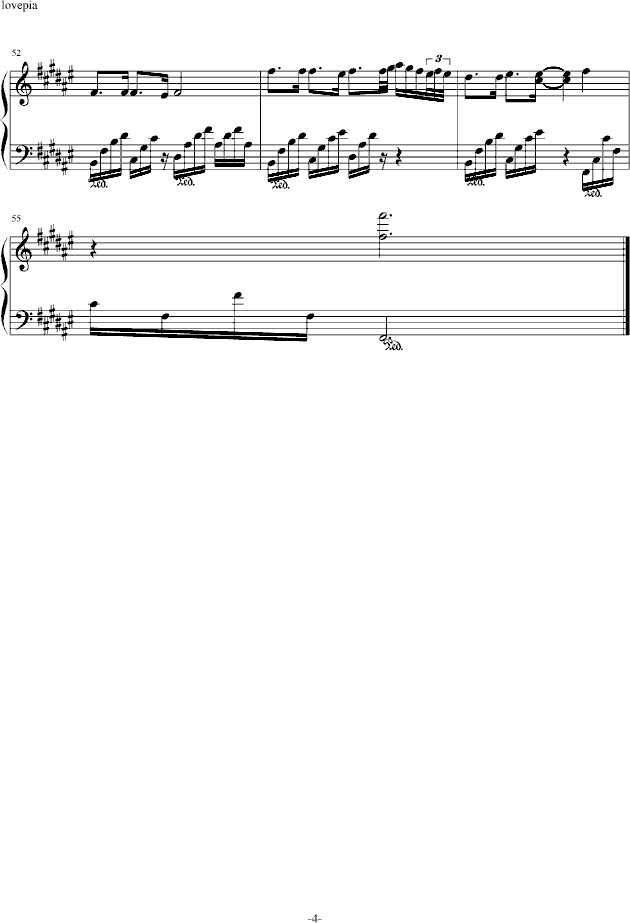 请不要爱我钢琴曲谱（图4）