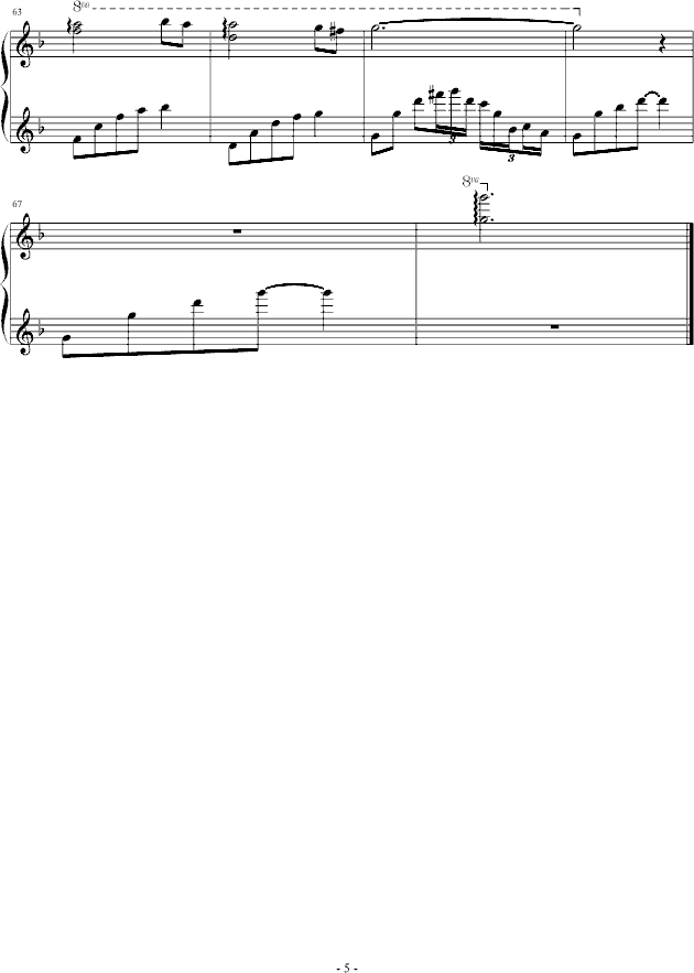 泪水的舞步钢琴曲谱（图5）
