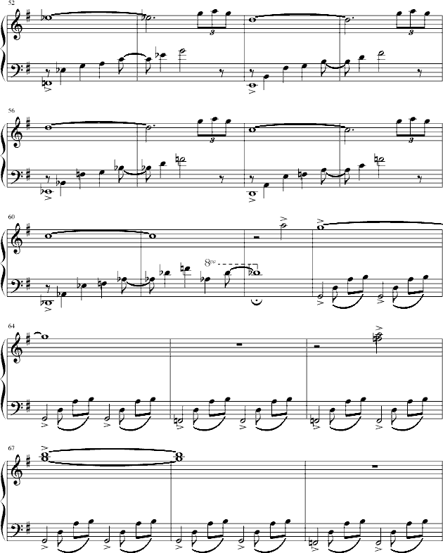 奈何桥上钢琴曲谱（图4）
