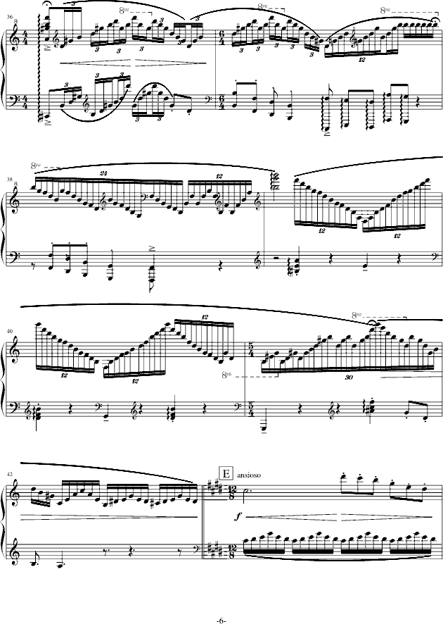 流逝天堂钢琴曲谱（图6）