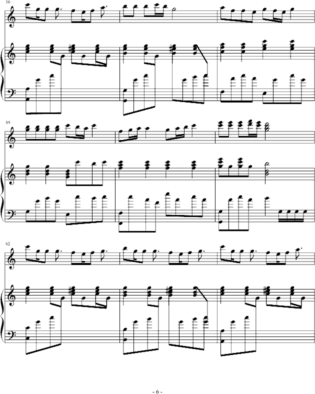 对不起钢琴曲谱（图6）