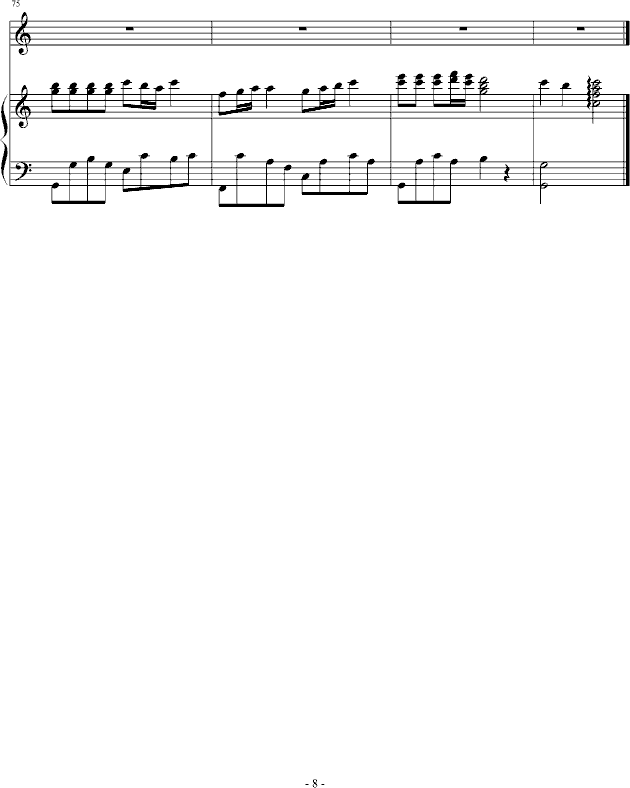 对不起钢琴曲谱（图8）