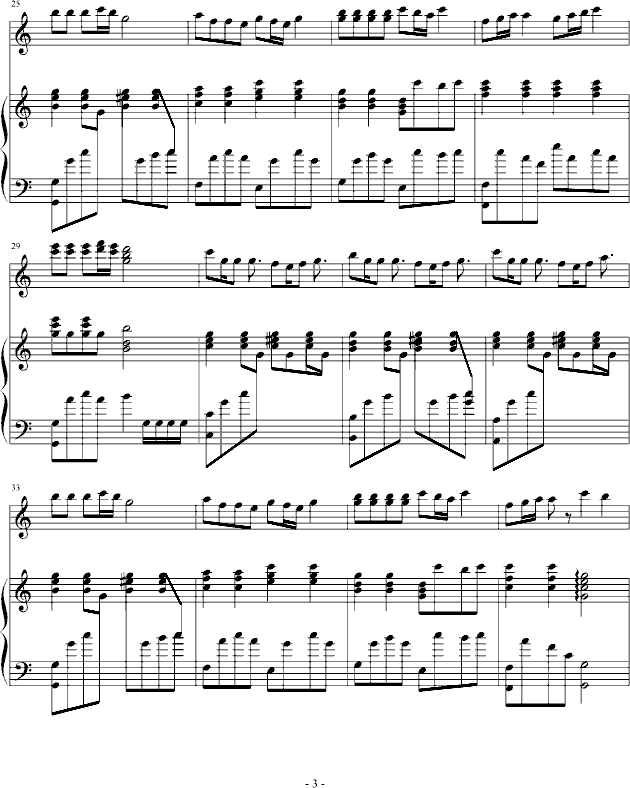 对不起钢琴曲谱（图3）