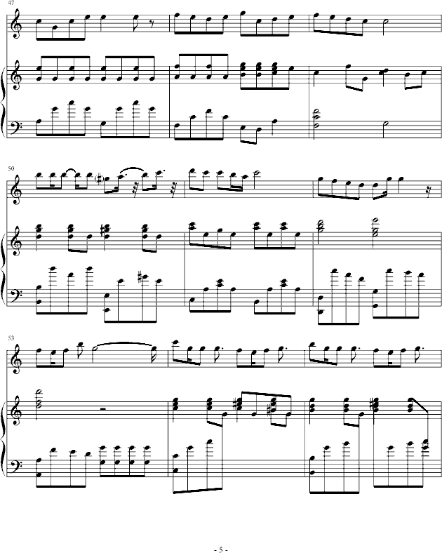 对不起钢琴曲谱（图5）