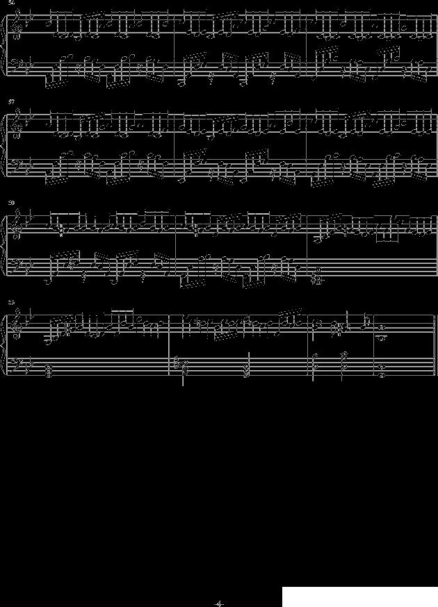 g小调的巴赫（平均律变奏曲）钢琴曲谱（图4）