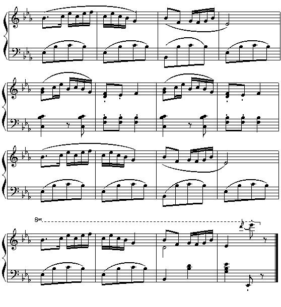八月桂花遍地香钢琴曲谱（图2）
