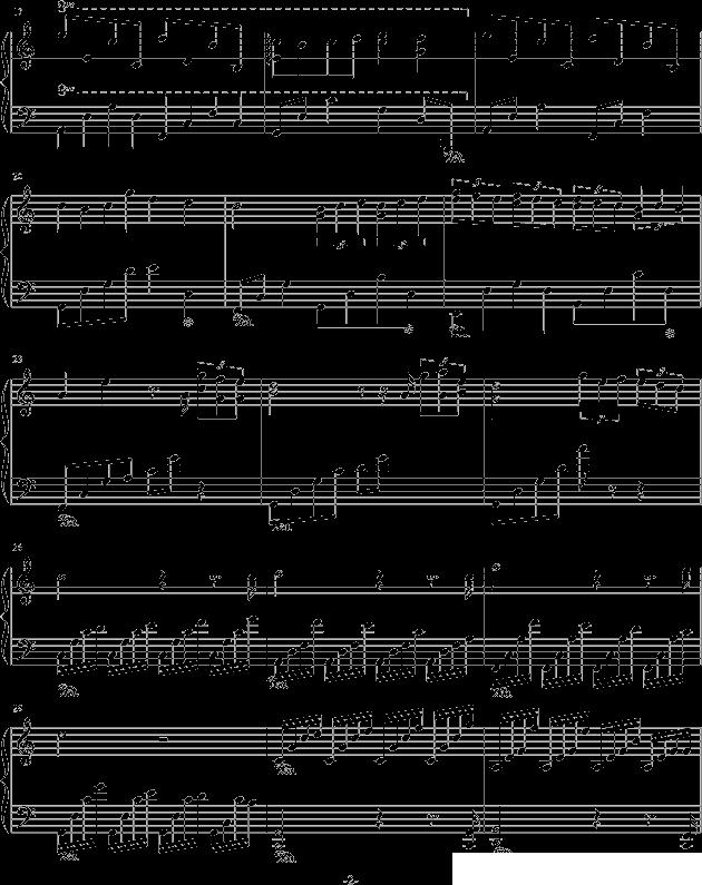 湖光钢琴曲谱（图2）