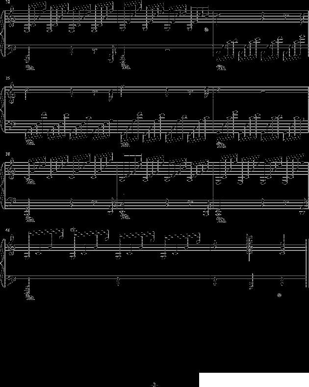 湖光钢琴曲谱（图3）