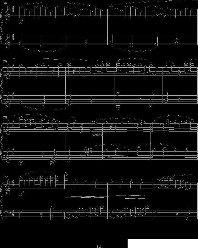 吉普赛回旋曲（全国钢琴演奏（业余）考级第六级曲目）钢琴曲谱（图12）