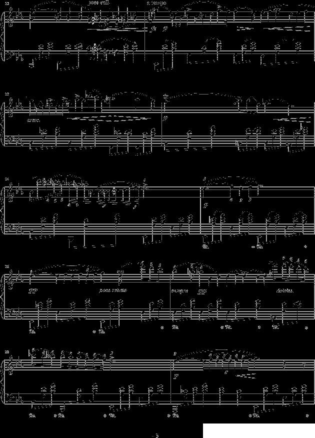 降E大调夜曲（Op.9-2）钢琴曲谱（图3）