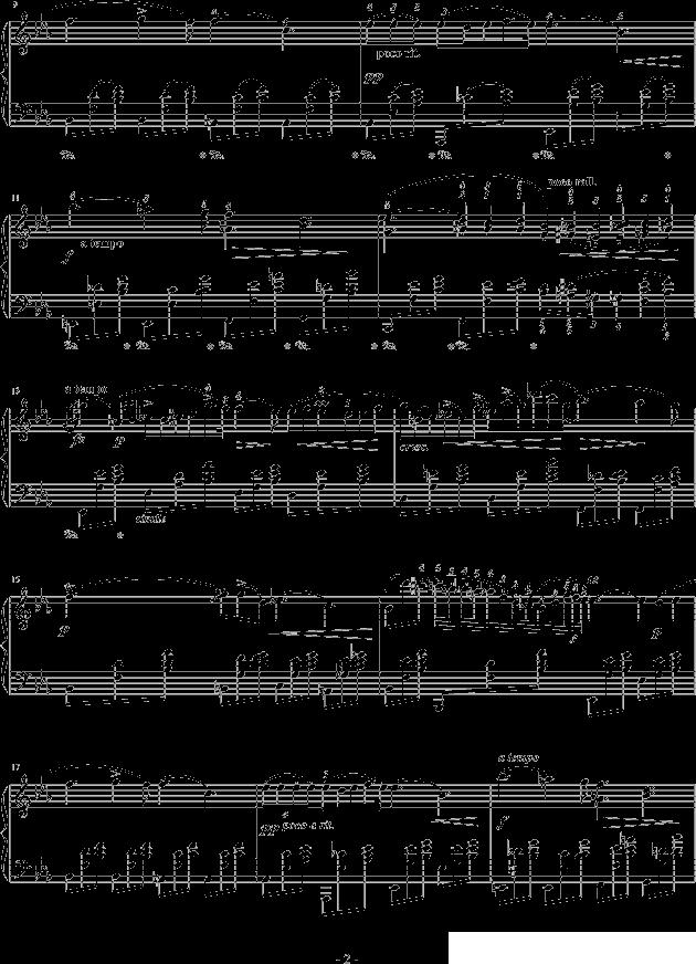 降E大调夜曲（Op.9-2）钢琴曲谱（图2）