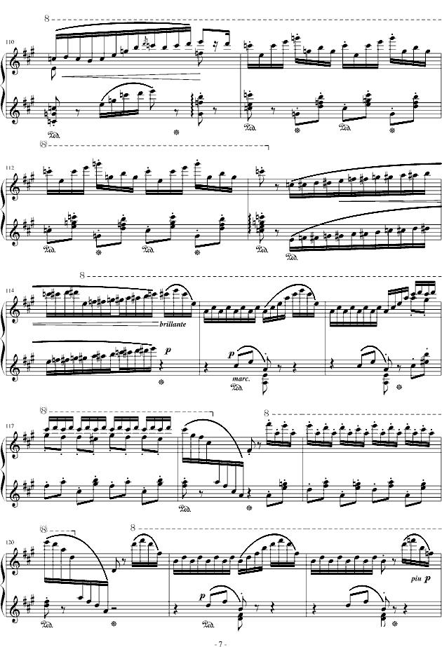 拉科奇进行曲（匈牙利狂想曲15号）钢琴曲谱（图7）